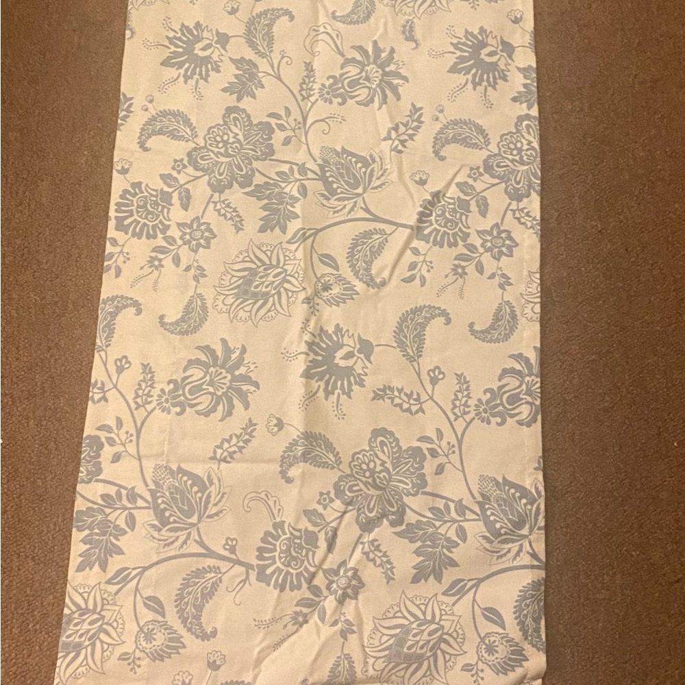Pocass Kitchen Valance Floral Rod Pocket 52 x 18 inch